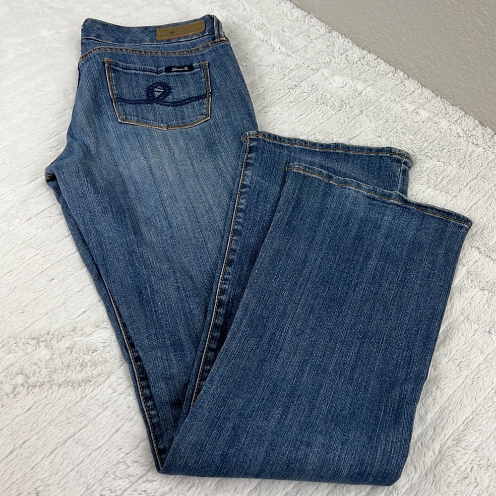 Seven7 Women's Boot Cut Jeans - Blue